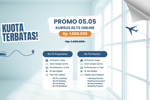Promo 05.05 2024 | Kursus IELTS Online